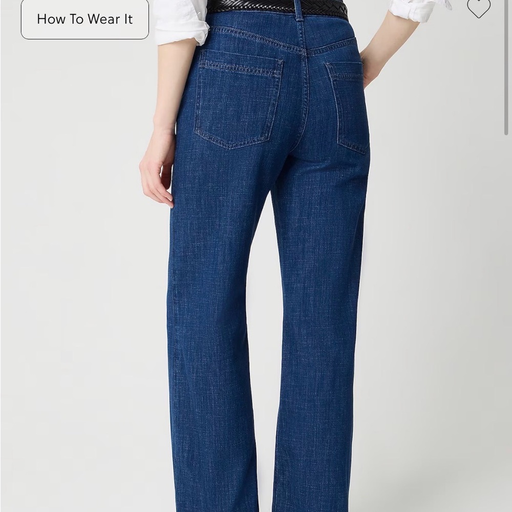 J. Crew Dark Blue Straight Leg Jeans